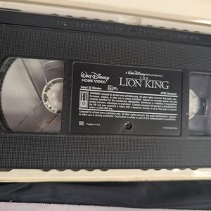 Walt Disney The Lion King VHS Tape - Black